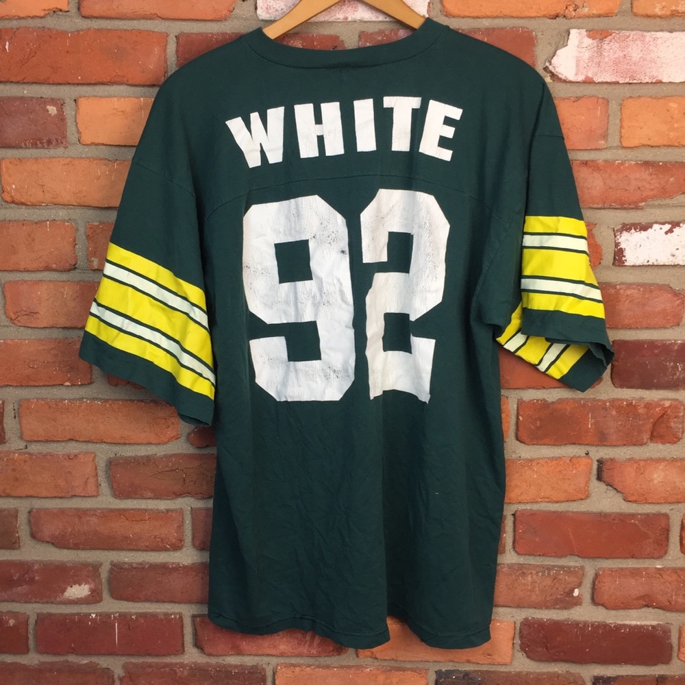 VTG 80s 90s Green Bay packers Reggie white shirt L
